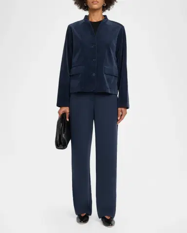 Eileen Fisher Tapered Double-Knit Trousers | Thumbnail 2