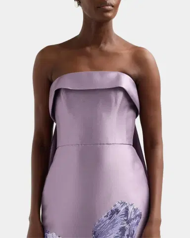 Amsale Tulip Watteau Column Gown | Thumbnail 4