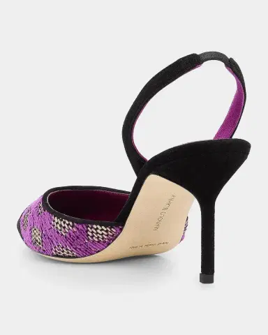 Manolo Blahnik Capsli Gala Slingback Pumps | Thumbnail 4