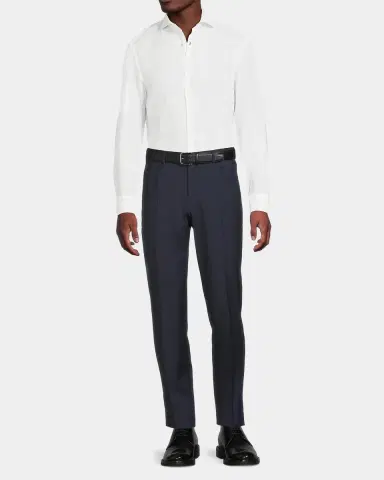 Canali Classic Solid Dress Trousers | Thumbnail 2