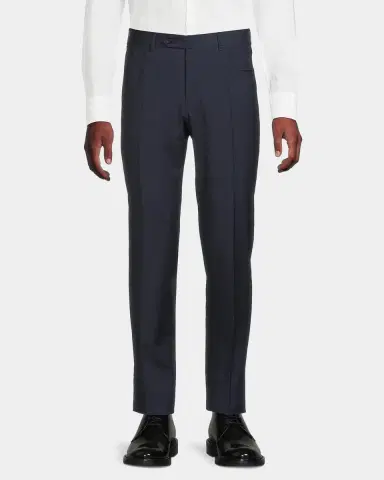 Canali Classic Solid Dress Trousers | Thumbnail 4