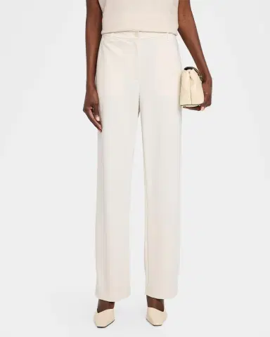 Eileen Fisher Tapered Double-Knit Trousers | Thumbnail 4