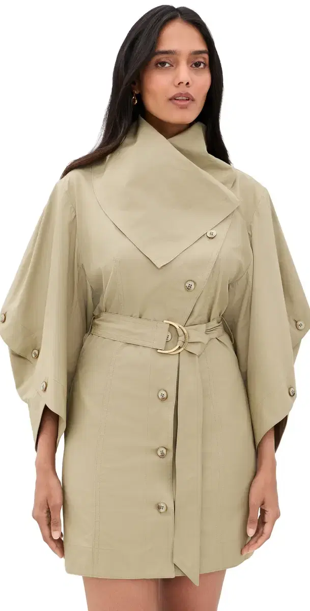 Zimmermann Valiant Utility Mini Dress Olive