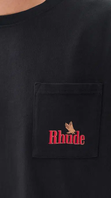 Rhude American pirit Pocket Tee Vintage Black/Red | Thumbnail 6