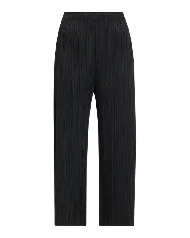 Issey Miyake Monthly Colors: July Pleated Wide-Leg Crop Pants