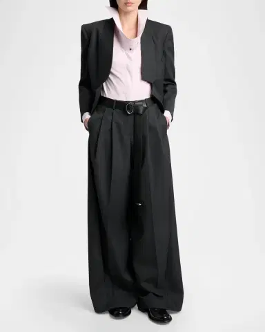 Givenchy Reverse Lapel Wool Jacket | Thumbnail 2 Givenchy Reverse Lapel Wool Jacket | Thumbnail 2