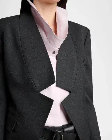 Givenchy Reverse Lapel Wool Jacket | Thumbnail 5 Givenchy Reverse Lapel Wool Jacket | Thumbnail 5