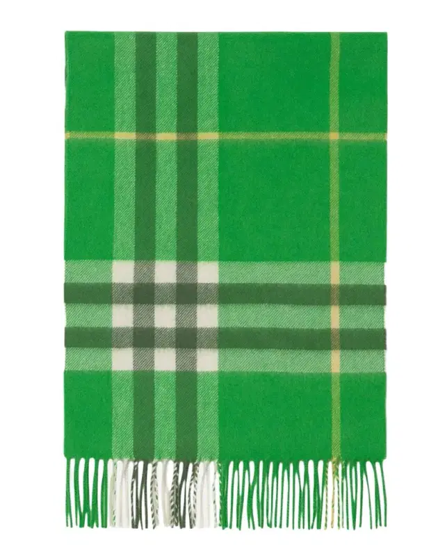 Burberry Men's Check Cashmere Scarf