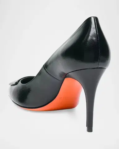 Santoni 85mm Leather Pumps | Thumbnail 3