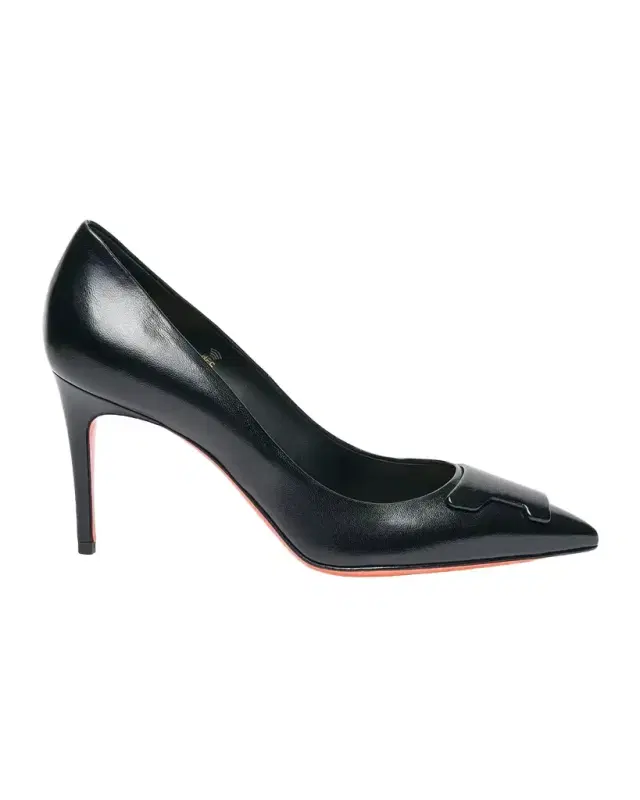 Santoni 85mm Leather Pumps
