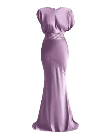 Zhivago Bond Satin Mermaid Gown | Thumbnail 1
