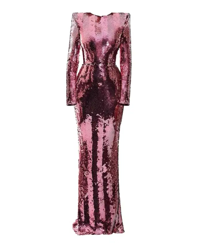 Zhivago The Past Returns Sequin Gown