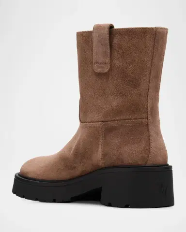 Stuart Weitzman Ren Suede Lug Sole Booties | Thumbnail 4 Stuart Weitzman Ren Suede Lug Sole Booties | Thumbnail 4