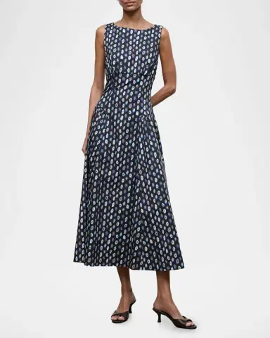 Staud Gwen Printed Midi Dress | Thumbnail 2