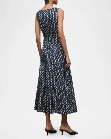 Staud Gwen Printed Midi Dress | Thumbnail 3