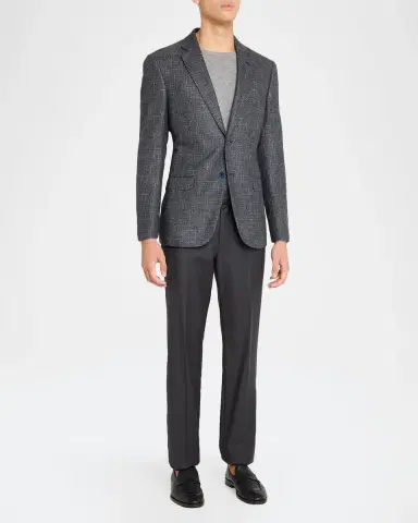 Emporio Armani Men's Wool and Viscose Single-Breasted Sport Coat | Thumbnail 2