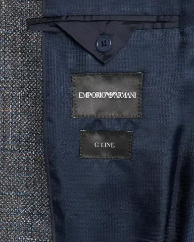 Emporio Armani Men's Wool and Viscose Single-Breasted Sport Coat | Thumbnail 6