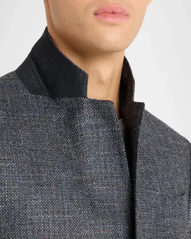 Emporio Armani Men's Wool and Viscose Single-Breasted Sport Coat | Thumbnail 7