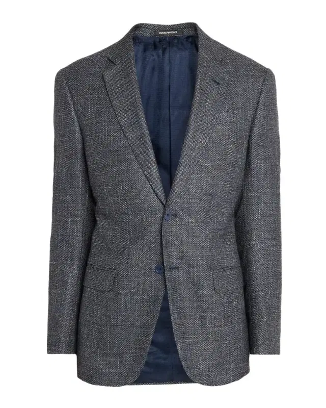 Emporio Armani Men's Wool and Viscose Single-Breasted Sport Coat