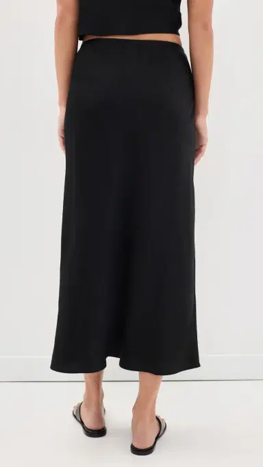 LESET Barb Bias Midi Skirt Black | Thumbnail 3 LESET Barb Bias Midi Skirt Black | Thumbnail 3
