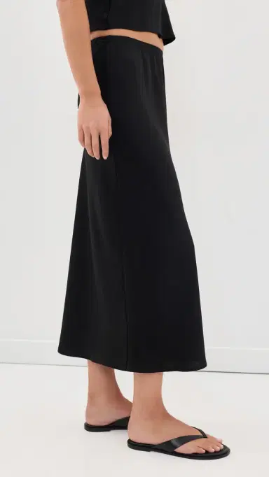 LESET Barb Bias Midi Skirt Black | Thumbnail 4 LESET Barb Bias Midi Skirt Black | Thumbnail 4