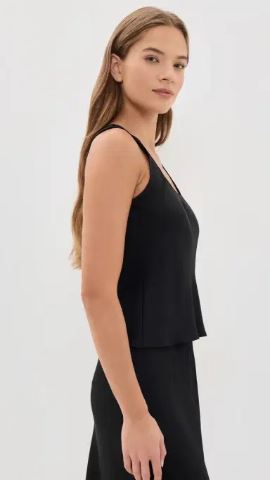 LESET Barb Bias Tank Top Black | Thumbnail 4 LESET Barb Bias Tank Top Black | Thumbnail 4