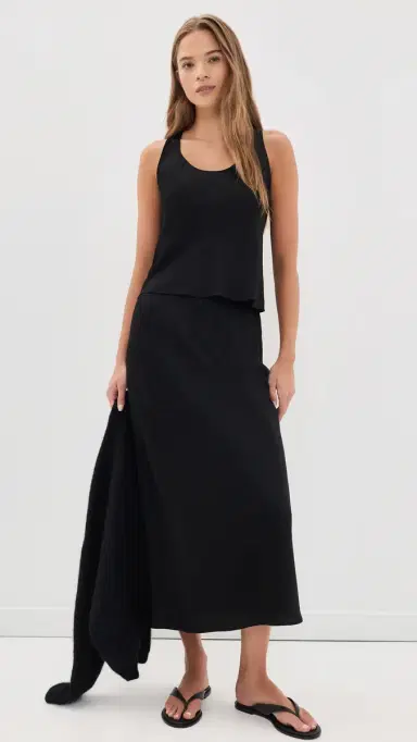 LESET Barb Bias Tank Top Black | Thumbnail 5 LESET Barb Bias Tank Top Black | Thumbnail 5