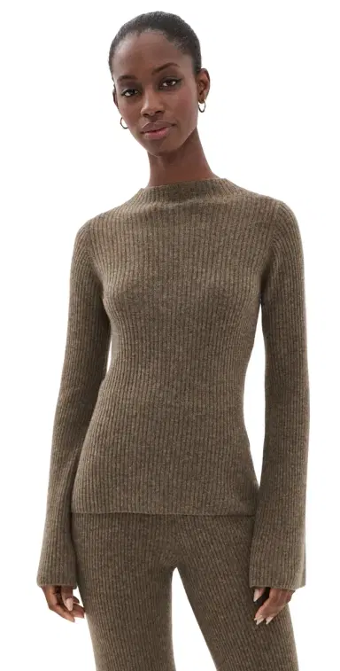 Le Kasha Utah Cashmere Sweater Olive | Thumbnail 1