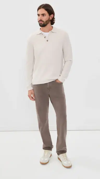 Joe's Jeans Merino Polo Sweater Ancient croll | Thumbnail 5