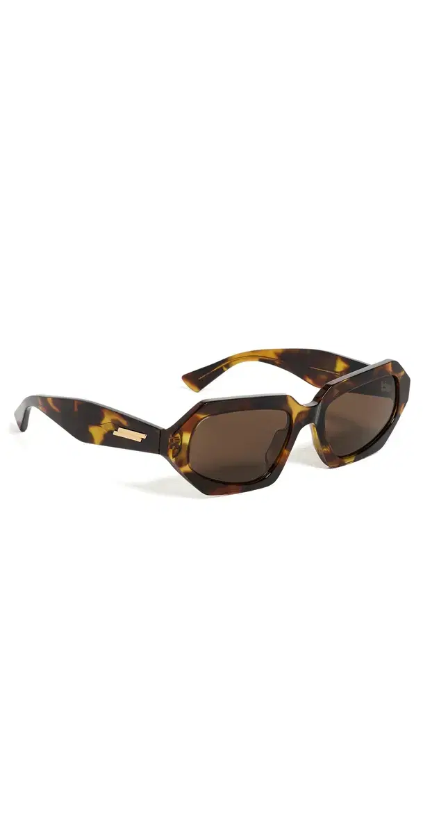 Bottega Veneta Classic Oval Sunglasses Brown-Brown-Brown One Size