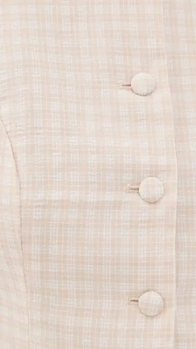 LIONESS Femme Blouse Beige Check | Thumbnail 6