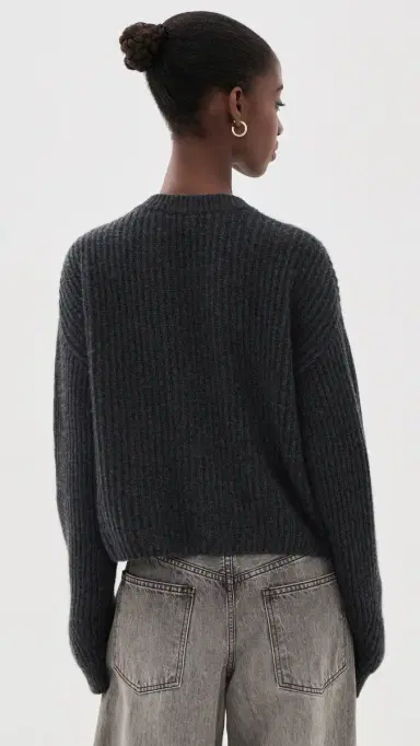 Le Kasha Bresil Cashmere Cardigan Charcoal | Thumbnail 3 Le Kasha Bresil Cashmere Cardigan Charcoal | Thumbnail 3