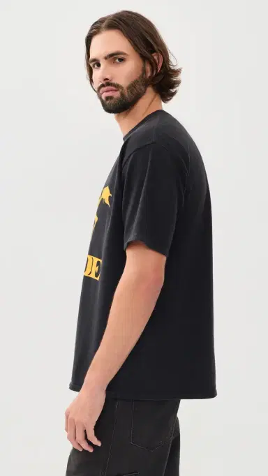 Rhude Dinero Tee Vintage Black/Yellow | Thumbnail 4