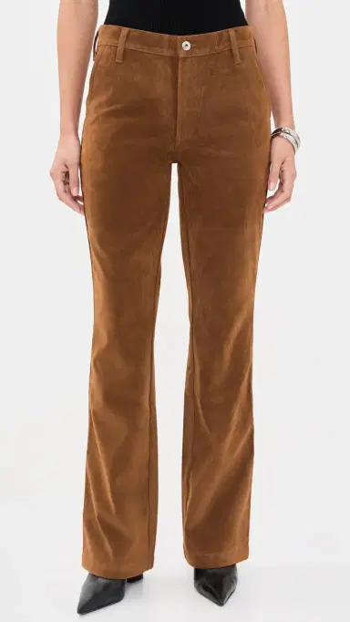 Joe's Jeans The Faux Suede Inez Trousers Chestnut | Thumbnail 2 Joe's Jeans The Faux Suede Inez Trousers Chestnut | Thumbnail 2