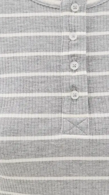 Year of Ours The Perfect Ribbed Henley Tee | Thumbnail 6 Year of Ours The Perfect Ribbed Henley Tee | Thumbnail 6