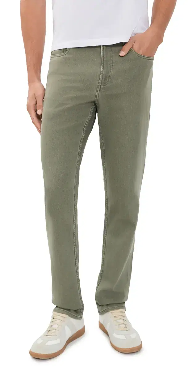 Faherty Stretch Terry 5-Pocket Pants Island Olive