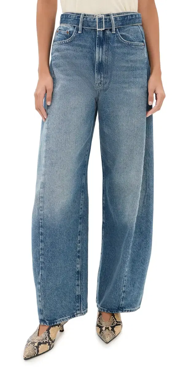 Mother The Belted Spoonful Nerdy Barrel Jeans Tootsie