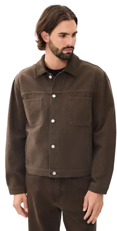 Frame Canvas Utility Jacket Vintage ocha | Thumbnail 1 Frame Canvas Utility Jacket Vintage ocha | Thumbnail 1