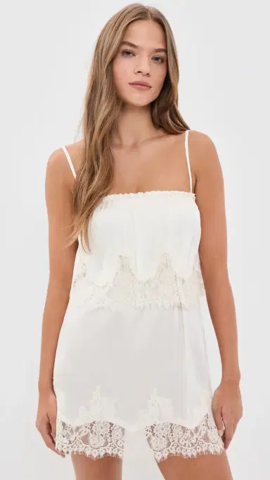 Show Me Your Mumu Emmylou Mini Dress Satin With ace Trim | Thumbnail 2