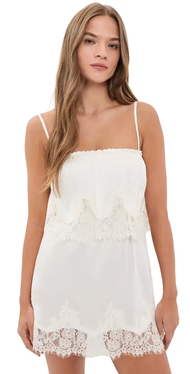 Show Me Your Mumu Emmylou Mini Dress Satin With ace Trim