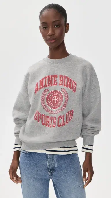Anine Bing Miles Collegiate Sweatshirt | Thumbnail 2