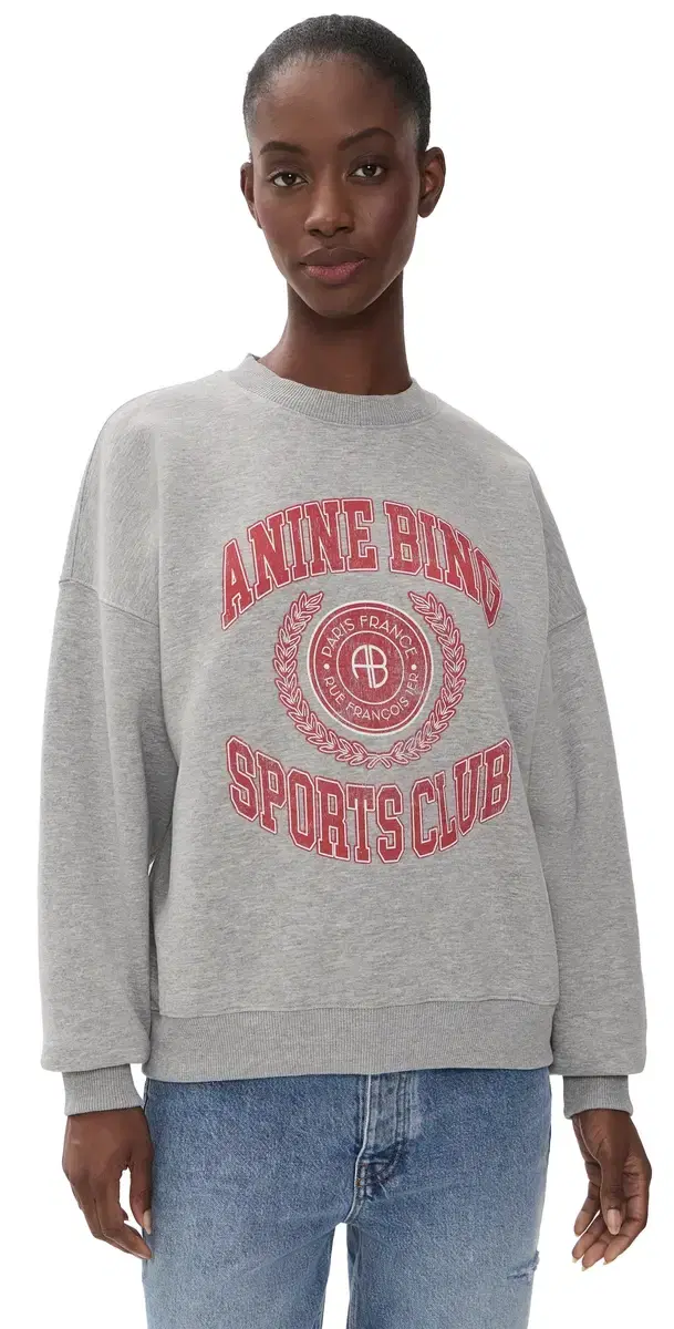 ANINE BING Miles Collegiate weatshirt Grey