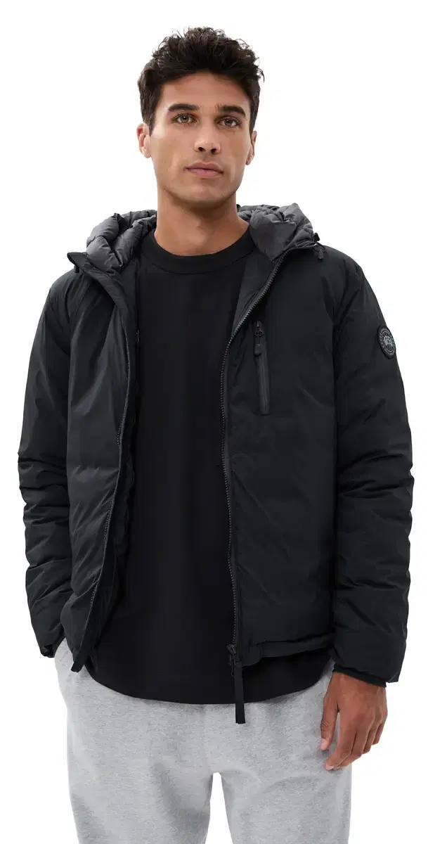 Canada Goose Lodge Black Disc Hooded Jacket