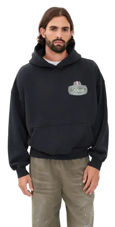 Rhude Desert Crest Hoodie Vtg Black/ilver | Thumbnail 1 Rhude Desert Crest Hoodie Vtg Black/ilver | Thumbnail 1