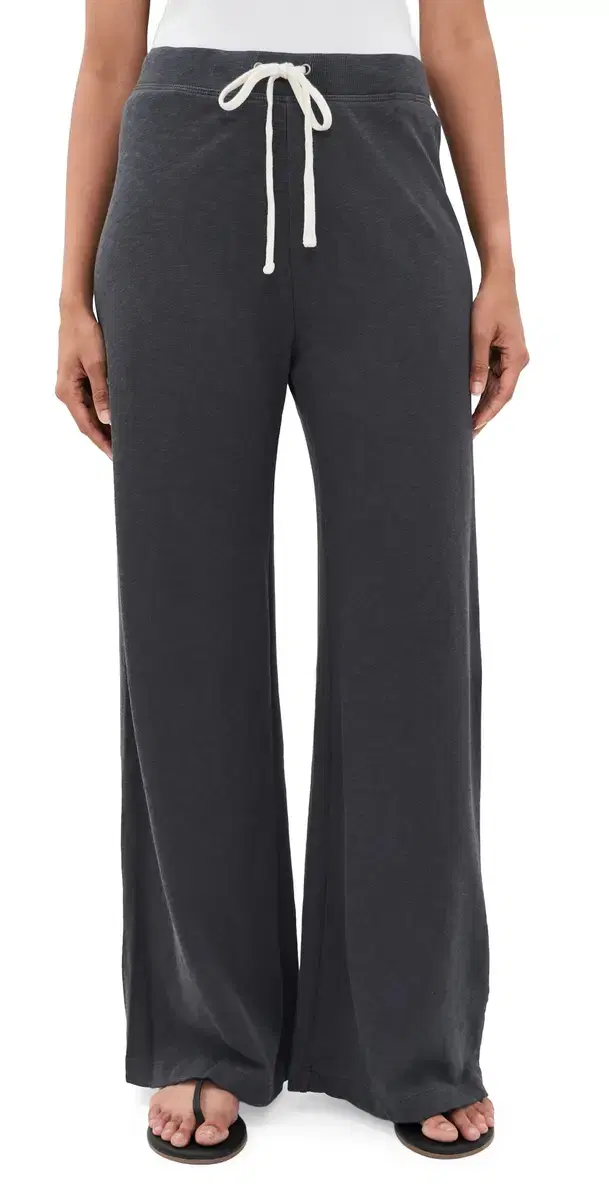 James Perse Wide Leg Sweatpants Blue Noir