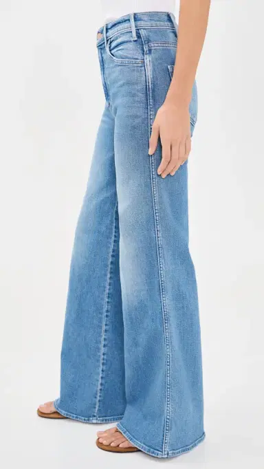 Mother Hustler Roller Double Sneak Jeans | Thumbnail 4