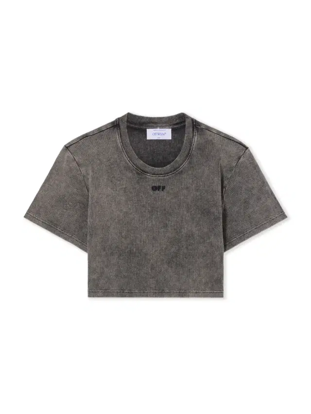 Off-White Off Stamp Rib Cropped T-Shirt
