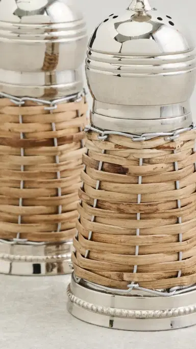 The Favorites Cap Ferrat Rattan Covered Salt and Pepper N/A | Thumbnail 3