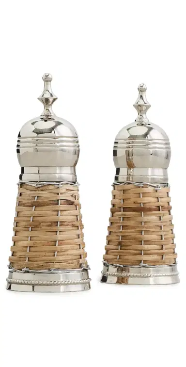 The Favorites Cap Ferrat Rattan Covered Salt and Pepper N/A | Thumbnail 1