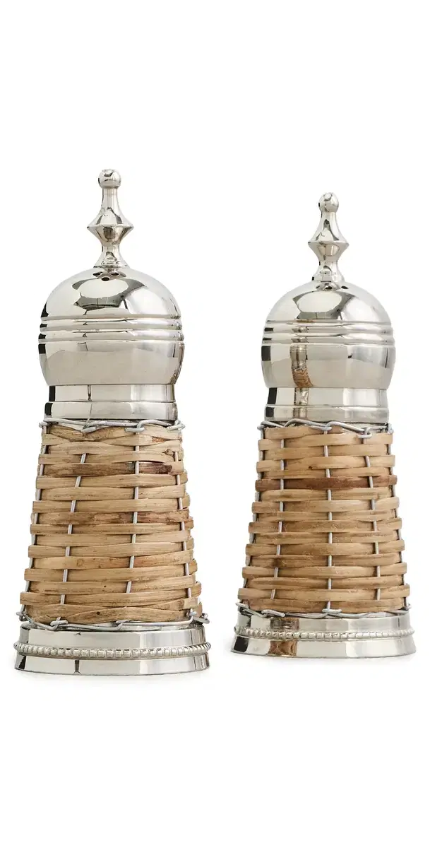 The Favorites Cap Ferrat Rattan Covered Salt and Pepper N/A